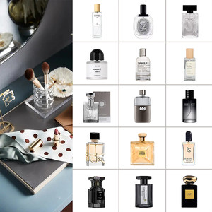 Model room perfume jewelry decoration bathroom dressing table sales department ins perfume fragrance empty bottle photography props