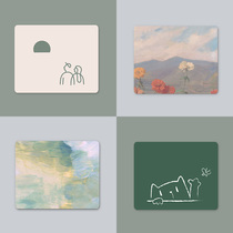 New square small mouse pad simple style girls office portable soft pad laptop wrist pad