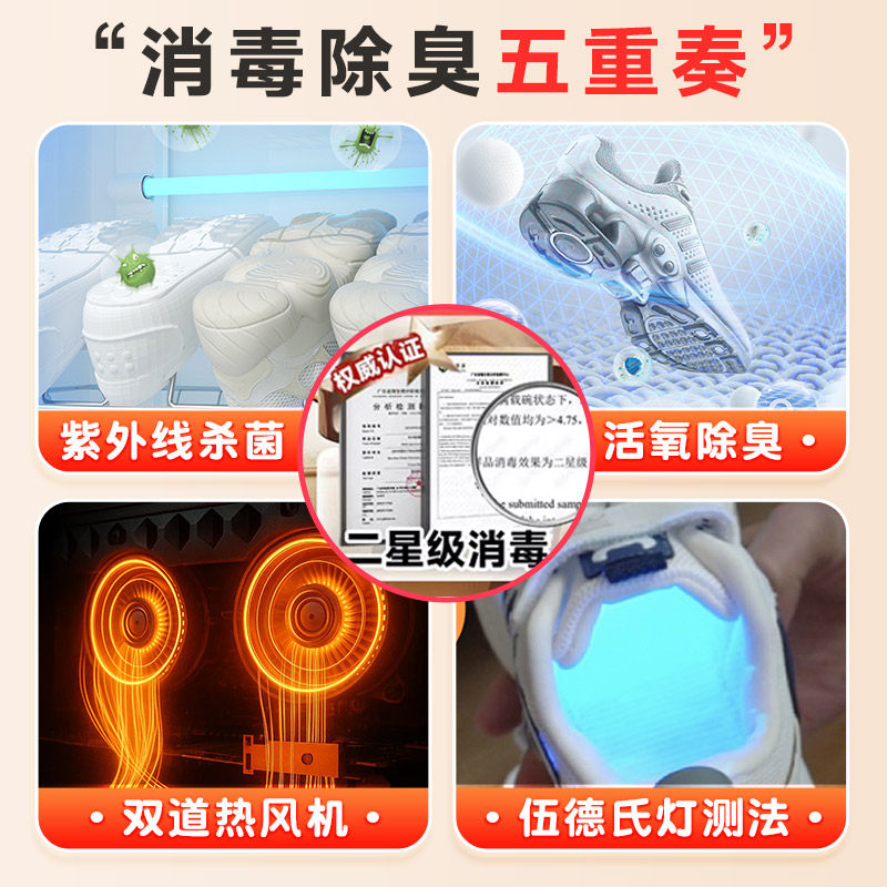 Shoe Dryer, Shoe Sterilizer, Shoe Cabinet for Home Use, Uv Sterilization and Deodorization All-In-One Machine, Shoe Drying and Disinfection Cabinet