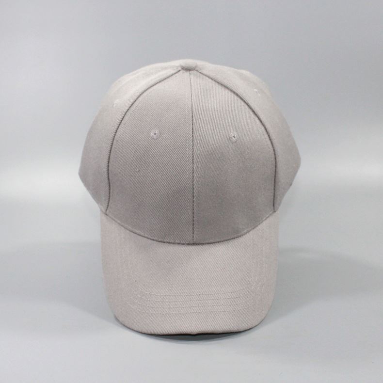 100% Cotton Pure White Solid Color Student Sports Day Military Training Activity Duck Bill Cap Unisex Face-Flattering Sun Protection Hard Top Baseball Cap