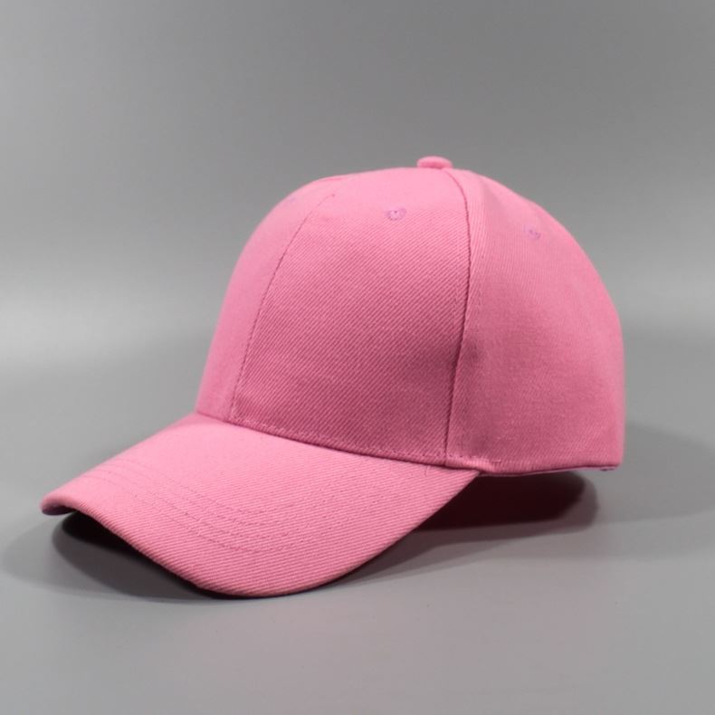 100% Cotton Pure White Solid Color Student Sports Day Military Training Activity Duck Bill Cap Unisex Face-Flattering Sun Protection Hard Top Baseball Cap