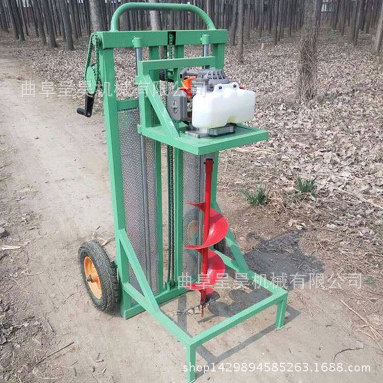 Буровая установка 多型号汽油链条式挖洞机便携式挖坑机一个人操作的机械设备
