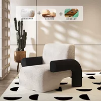 Черный с белым [кашемиром ягненка] модели губки отправляют подушку [случайный цвет]