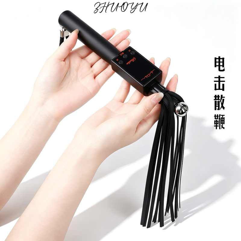 Electric Shock Whip with Multiple Settings, Rechargeable, Safe Micro-Current Punishment Tool