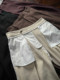 Oclin 70% High-End Linen A-Line Trousers with Three-Dimensional Pleated Tailoring, Fully Hemmed Lining, New Luxury Style