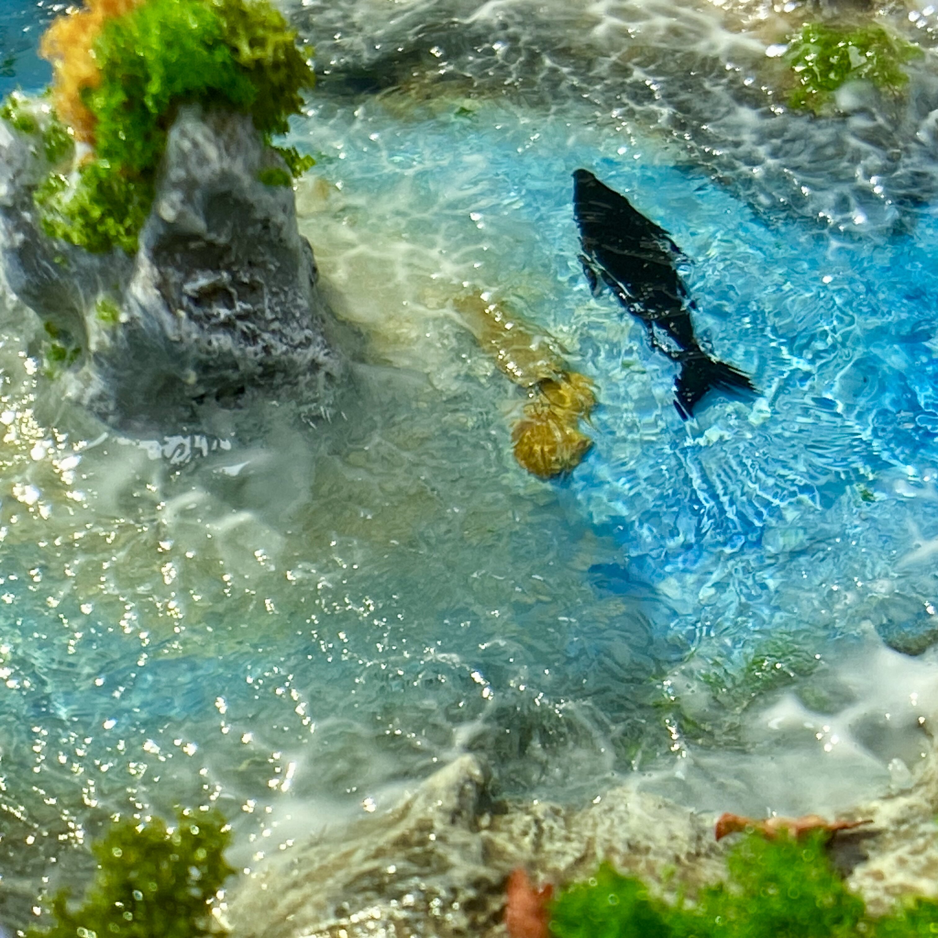 3D модель члена маятник  铁盒模型diy材料包零基础视频教学制作岛礁海洋鲸鱼手工微缩景观