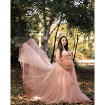 Womens Gown Photography Props Photo Shoot Off Shoulder Lace
