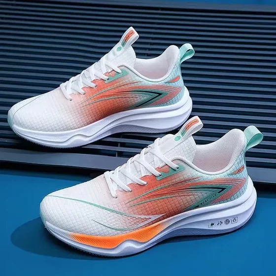 Men's Shoes 2025 New Spring Breathable Men's Trendy Casual Shoes Ultra-Light Shock-Absorbing Running Sports Shoes for Men