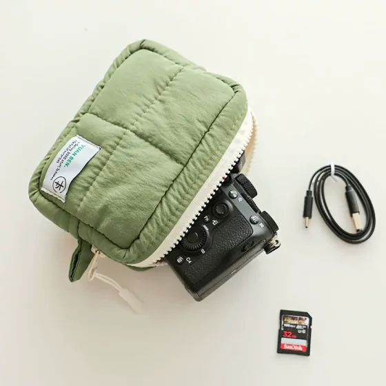 Multifunctional Cosmetic Storage Bag, Travel Portable Coin Purse, Small Power Bank, Data Cable Bag, Thickened and Anti-Collision