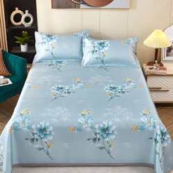 Summer ice silk mat, three -piece bed single folding air -conditioning soft mat, water can be washed naked sleeping double bed supplies