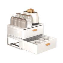 Countertop coffee machine cup rack pantry cup rack desktop storage rack tea cup kitchen storage rack 2542
