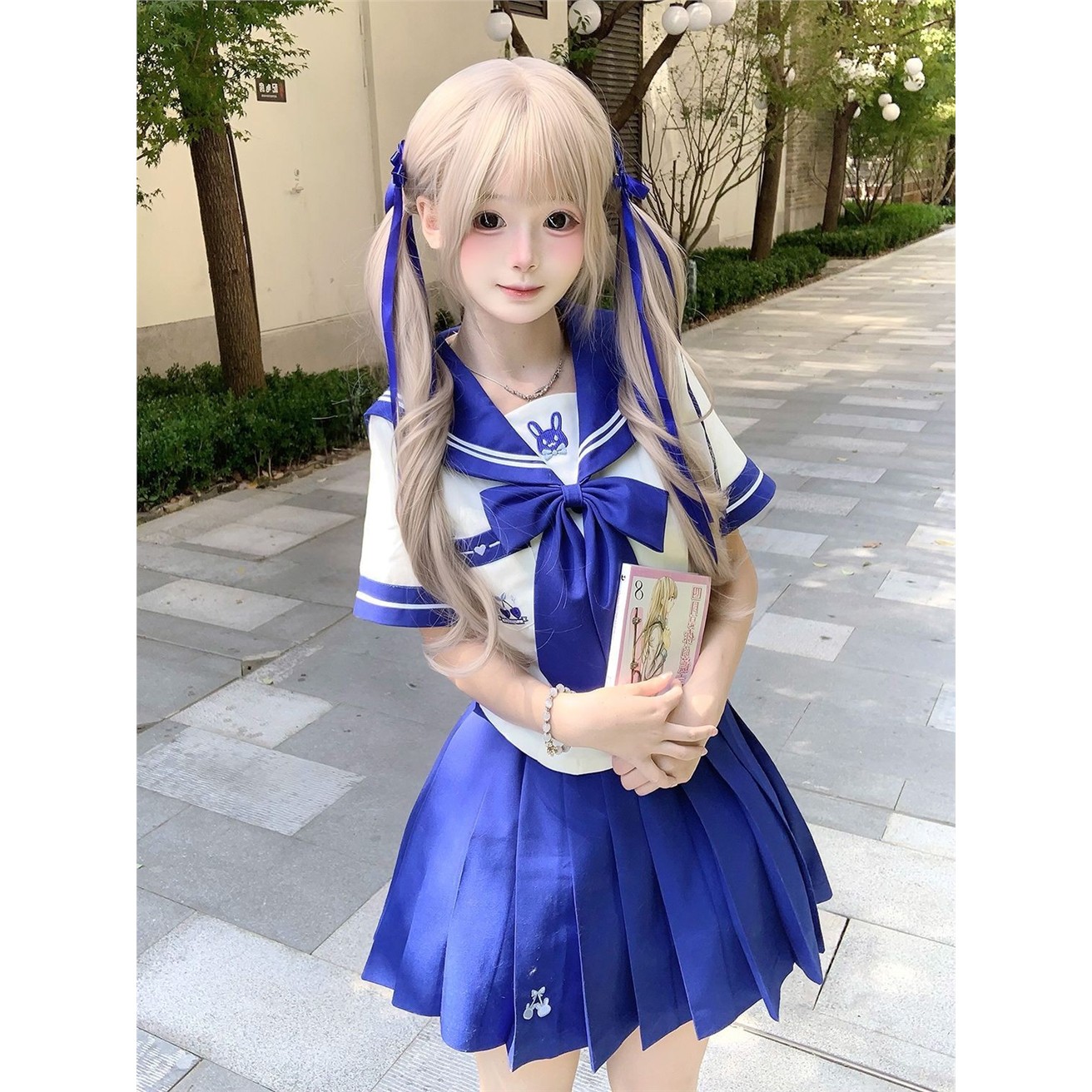 星域蓝樱兔JK制服，温柔治愈系少女的小心心_JK制服_淘宝游戏网