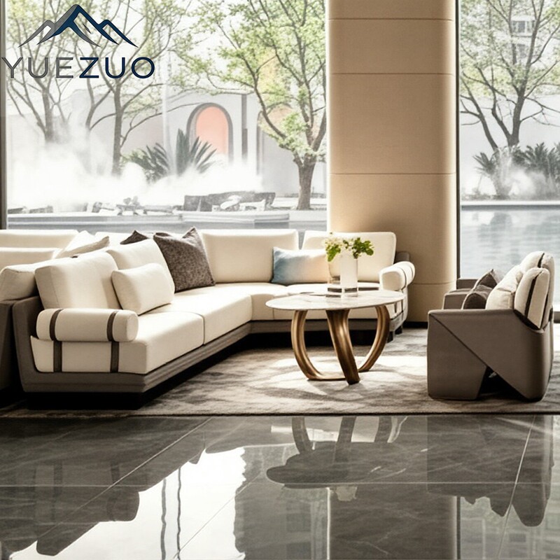 Hotel Club Lobby Reception Corner Sofa, Sales Office Reception Hall Negotiation Sofa, Model Room Living Room Sofa