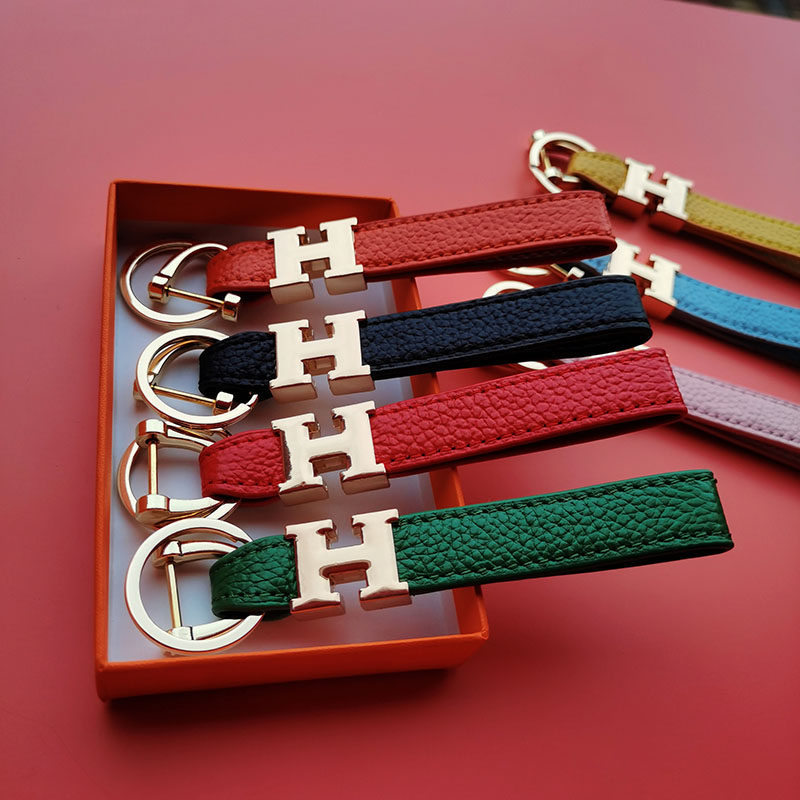 Suitable for Hermès Car Keychains, Key Chains for Men and Women, Creative Gifts, Anti-Lost Key Rope Pendants