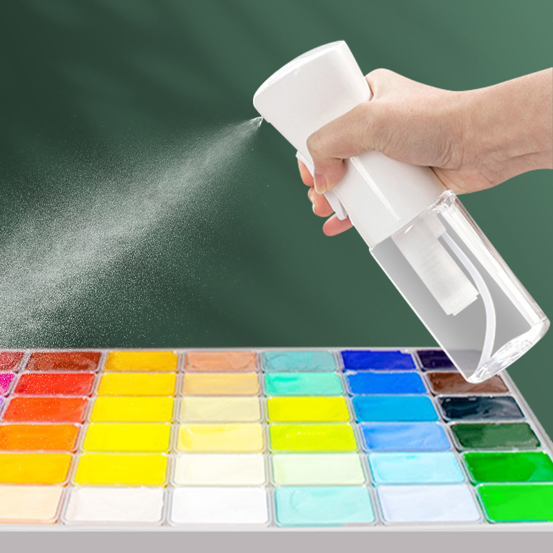 High-Pressure Spray Bottle Gouache Moisturizing Spray Bottle Lotion Lotion Essence Sub-Bottle Alcohol Disinfection Sprayer Art Student Special Acrylic Oil Painting Watercolor 500ml Large-Capacity Hair Spray