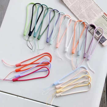 Short Liquid Silicone Phone Lanyard Keychain Strap, Anti-Drop Universal Phone Case Wrist Strap, Durable Hanging Chain