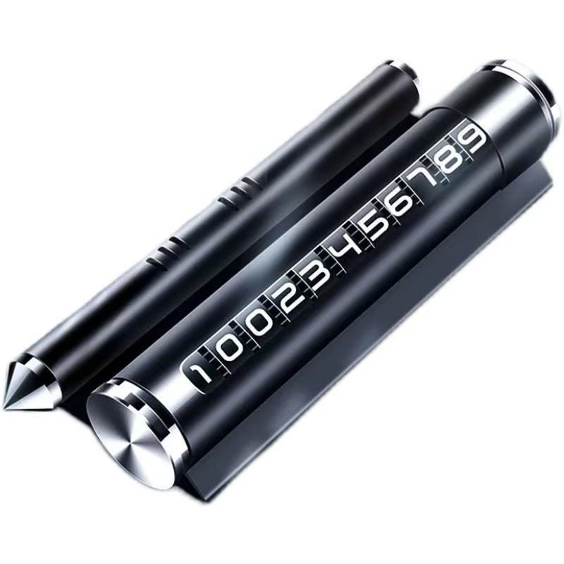 Temporary Parking Sign for Cars, Moving Car Phone Number Plate, Car Mount, Aromatherapy, Window-Breaking Hammer, Traceless Qr Code Car Sticker