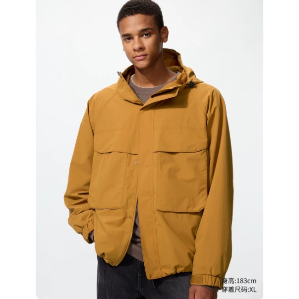 Windproof Hooded Jacket Spring and Autumn New Style Men's and Women's Jacket 482213