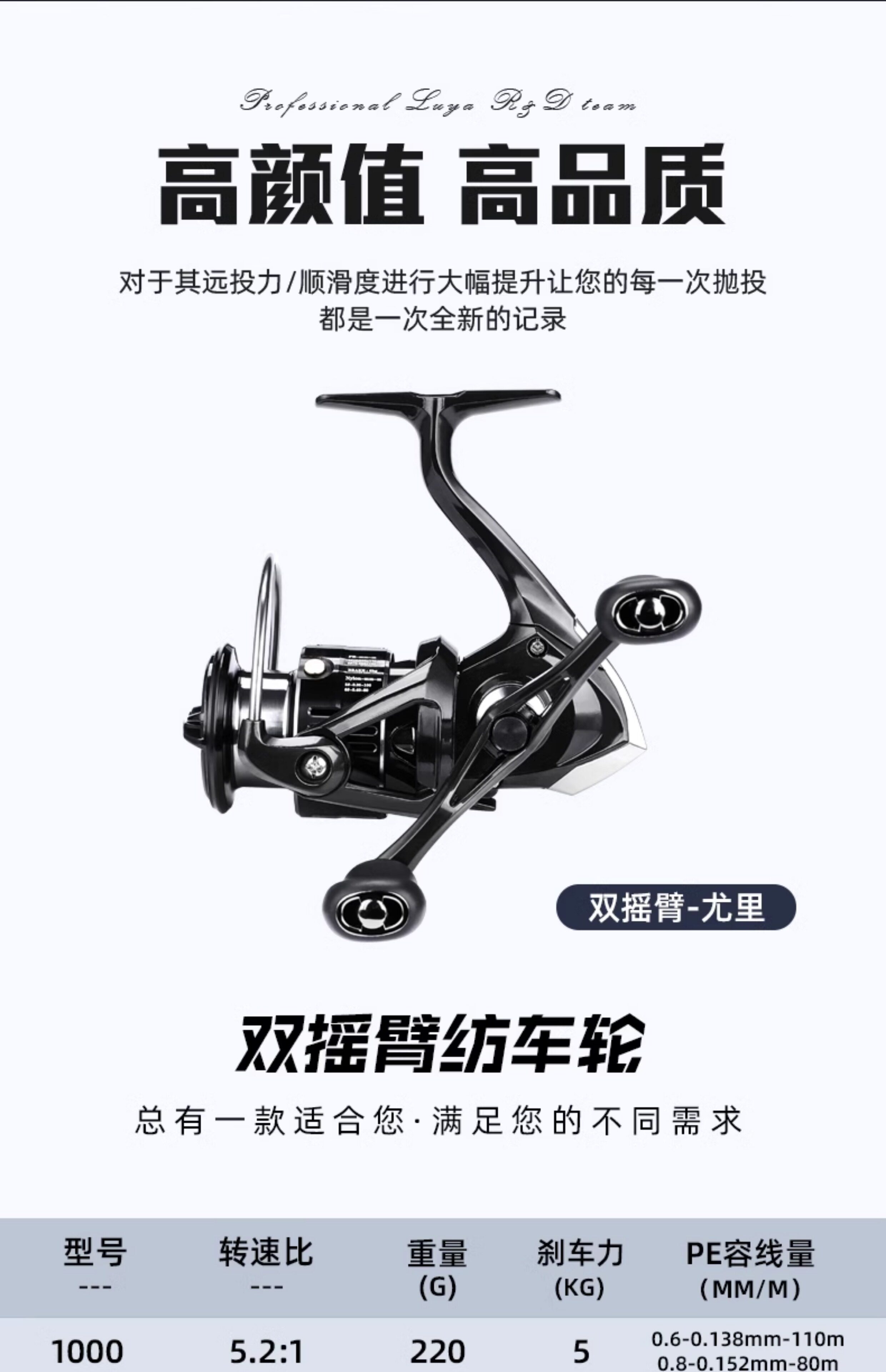 尤里碳素双摇臂纺车轮(图3)