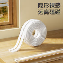 Transparent rangling anticollision bar invisible tea table corner wrapping wall corner protection strip soft bag free of stickless protective edge 1986