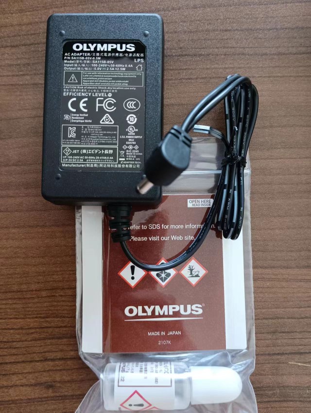 原装OLYMPUS电源线 奥林巴斯显微镜CX22 23/CX33/CX43 CKX53