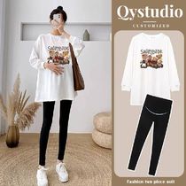 Autumn and winter pregnant women wear loose sweaters long-s