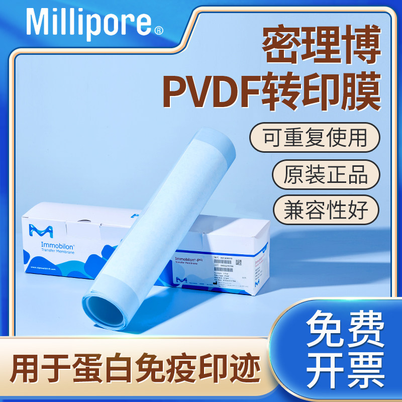 Millipore密理博PVDF膜转印膜0.45&mu;m/0.2&mu;mMerck默克实验室蛋白耗材IPVH00010/ISEQ00010原装进口