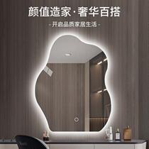 Entrance mirror wall decorative mirror art full-length mirror luminous full-length mirror smart mirror irregular mirror special-shaped mirror