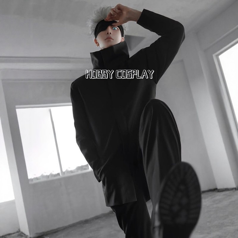 Satoru Gojo Teacher Cosplay Costume Jujutsu Kaisen Cosplay 5t5 Suguru Geto 5 Satoru Gojo Anime Shirt Eye Mask Convention