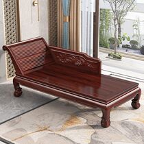 Rosewood solid wood chaise longue chair new Chinese style single recliner toffee chair living room sofa balcony beauty couch