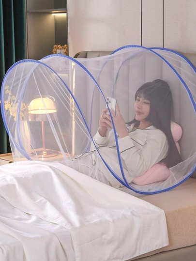 Anti-Mosquito Head Cover for Sleeping, Mini Head Mosquito Net, Head Mask, Simple Foldable Face Cover for Travel, Single-Person Face Cover