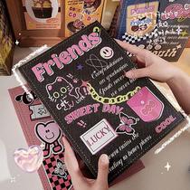 American retro butterfly card book high-looking sixth grade junior high school new commemorative book detachable message book