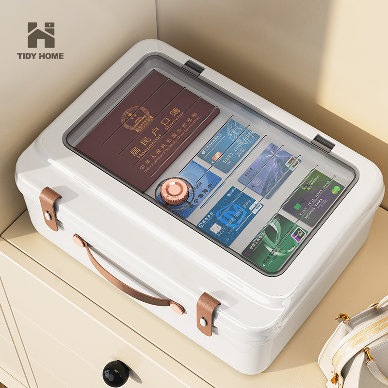 Japanese Imported Document Storage Bag for Home Use, Passport, Household Registration Book, Document Box, Various Important Certificate Organizer Box