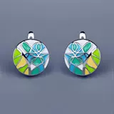 2022 Новые серьги для женских зеленых эпоксидных листьев серьги формы листьев