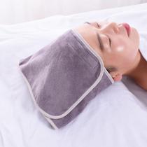 Beauty salon skin management special turban embroidered with custom logo Velcro adhesive headband towel lint-free