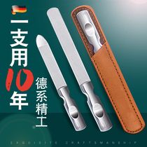 German Seiko nail file stainless steel double-sided nail grinder polishing and shaping manicure tool high-end nail file