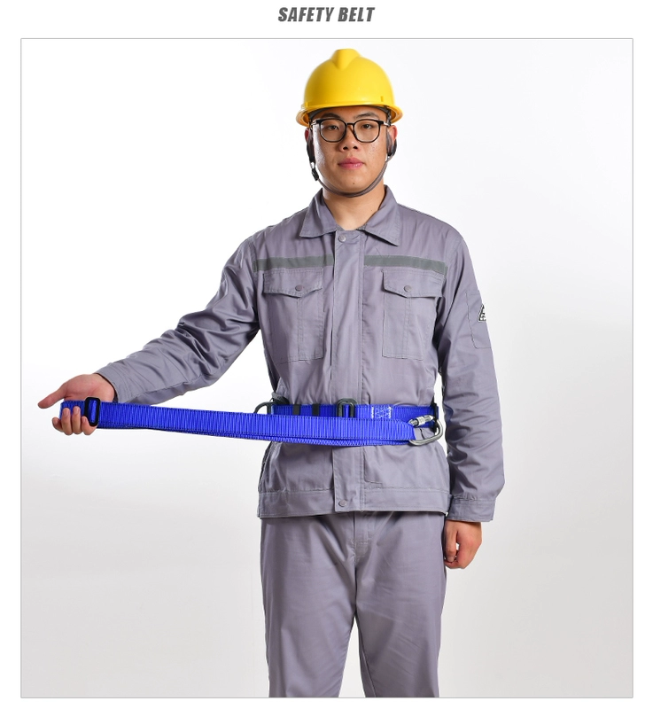 Bộ dây đai an toàn một eo làm việc trên cao Dây đai an toàn thợ điện Dây an toàn chống rơi Bộ móc đai tiêu chuẩn quốc gia day an toan lao dong