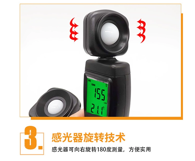 Bút Thử Kỹ Thuật Số Độ Sáng Máy Đo Ánh Sáng Photometer Độ Chính Xác Cao Bút Thử Độ Sáng Đo Photometer