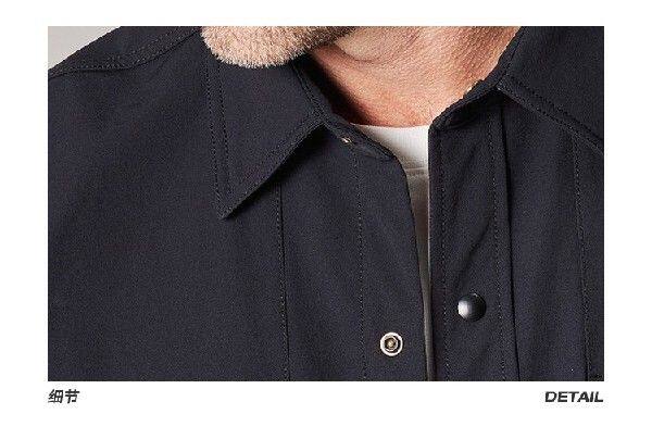 Джинсовая рубашка high-end tooling shirt jacket men's 2023 winter new cotton v Other