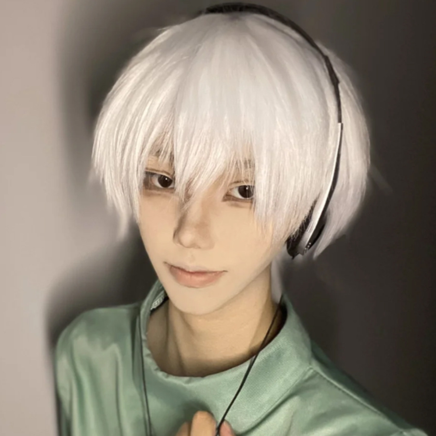 光遇正太cos纯白假毛奶狗碎齐刘海日系蓬松短发全头套_COSPLAY配件_淘宝游戏网