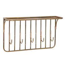 (Self-operated by Juran Home) You can live in light luxury wrought iron storage racks on the wall with rattan and bamboo wall-mounted storage racks