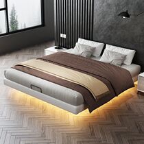 Zhao artisan family European-style suspended bed minimalist modern main sleeper double iron art bed tatami iron bed suspended steel frame bed