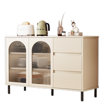Dongwo Yijiada solid wood cream style sideboard against the wall integrated storage cabinet bucket cabinet storage cabinet tea cabinet