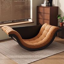 Yikuang Moon Boat Rocking Chair Recliner Adult All-in-one Table and Chair Balcony Rental House Lazy Sofa Multifunctional