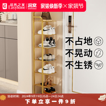 Small craftsman material shoe rack multi-layer home door small narrow simple entry door shoe rack popular indoor good-looking shoe cabinet