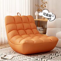 Dongwofuli lazy sofa single reclining and sleeping caterpillar bedroom small sofa tatami balcony lobster chair