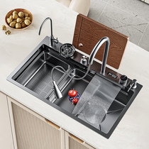 Kopo kitchen thickened stainless steel large single sink household under-counter and above-ground Taichung basin dishwashing sink