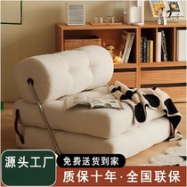 Zhishi cream style sofa bed can sleep and lie down folding dual-purpose small apartment living room tofu block single lazy sofa