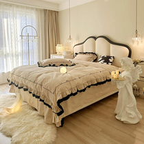 Xiaoxiu Hengya French retro cream style leather bed 2024 new high-end atmospheric master bedroom 1 8m double bed
