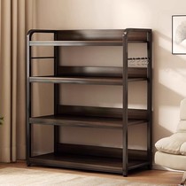 Dongwo Yijia wood floor-standing multi-layer storage rack home storage rack office display rack simple bookshelf storage rack